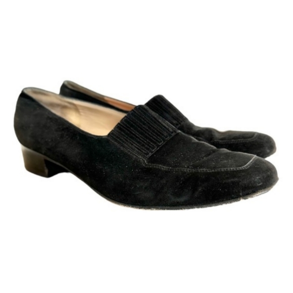 Salvatore Ferragamo Black Suede Loafers Size 9.5 - Picture 11 of 11